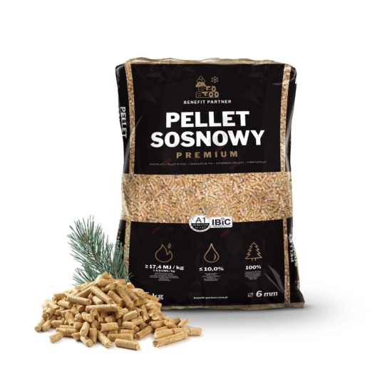 Pellet sosnowy PREMIUM Benefit Partner A1 - 975 kg